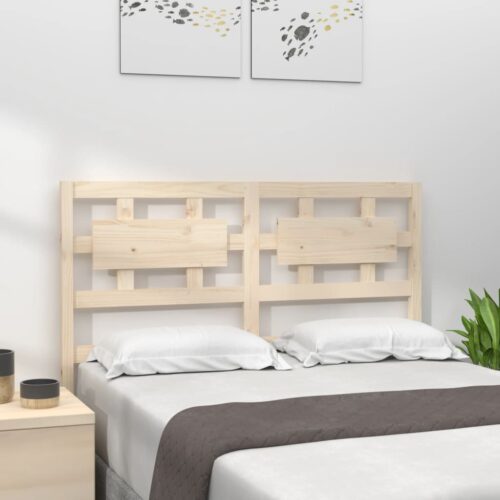 Sänggavel 125,5x4x100 cm massiv furu