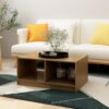 Soffbord honungsbrun 75x50x33,5 cm massiv furu