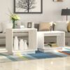 Satsbord 2 st vit massiv furu