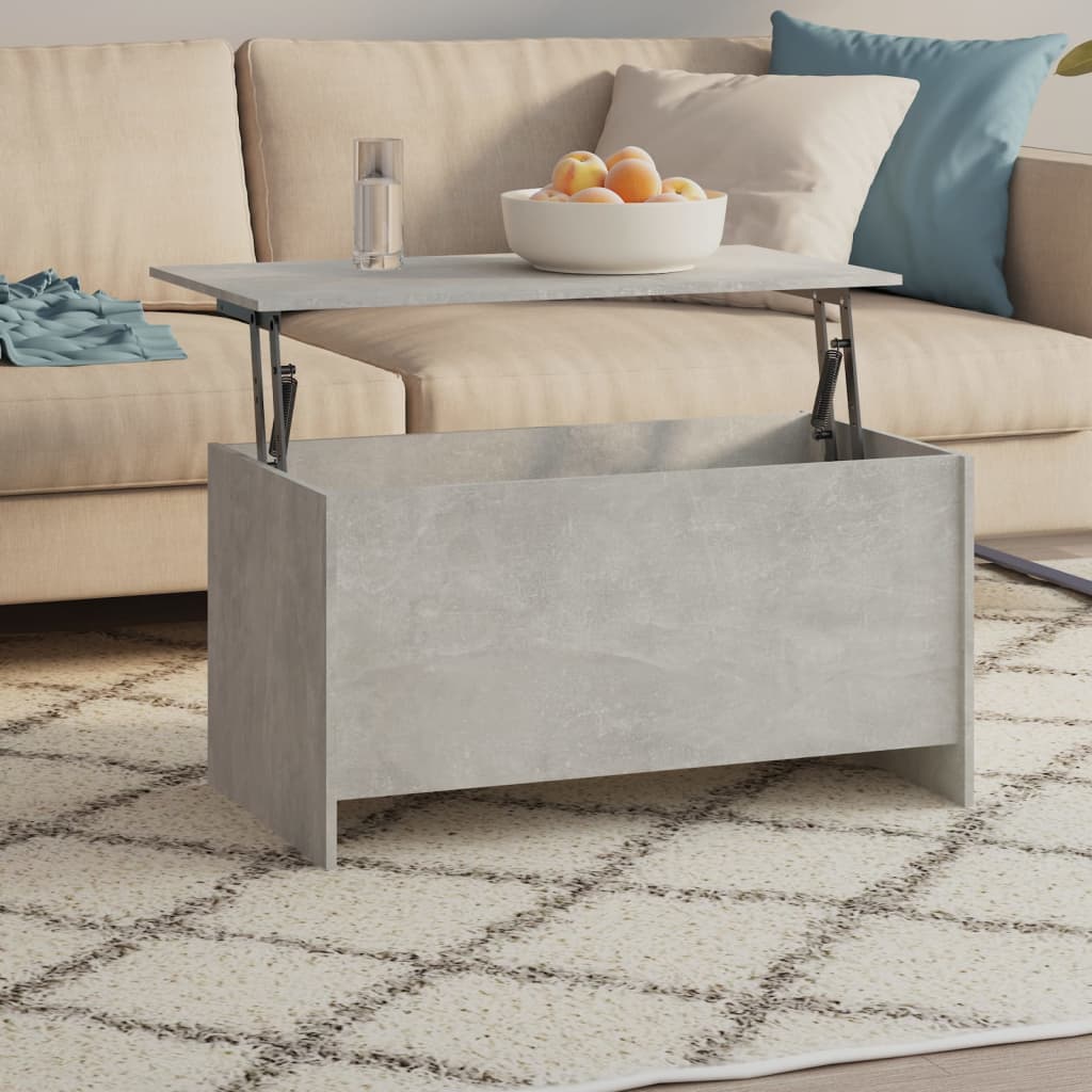 Soffbord betonggrå 102x55,5x52,5 cm konstruerat trä