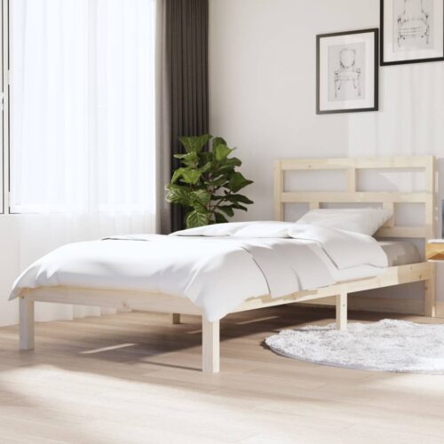 Sängram massiv furu 100x200 cm enkelsäng