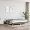 Sängram utan madrass taupe 180x200 cm tyg