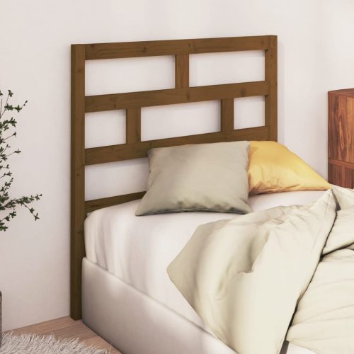 Sänggavel honungsbrun 106x4x100 cm massiv furu