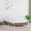 Sängram utan madrass Taupe 90x190 cm tyg