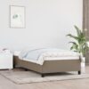 Sängram utan madrass Taupe 80x200cm tyg