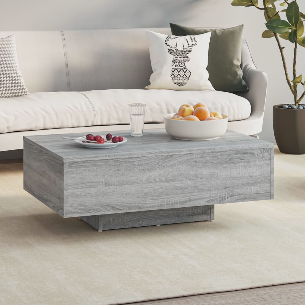 Soffbord grå sonoma 85x55x31 cm konstruerat trä