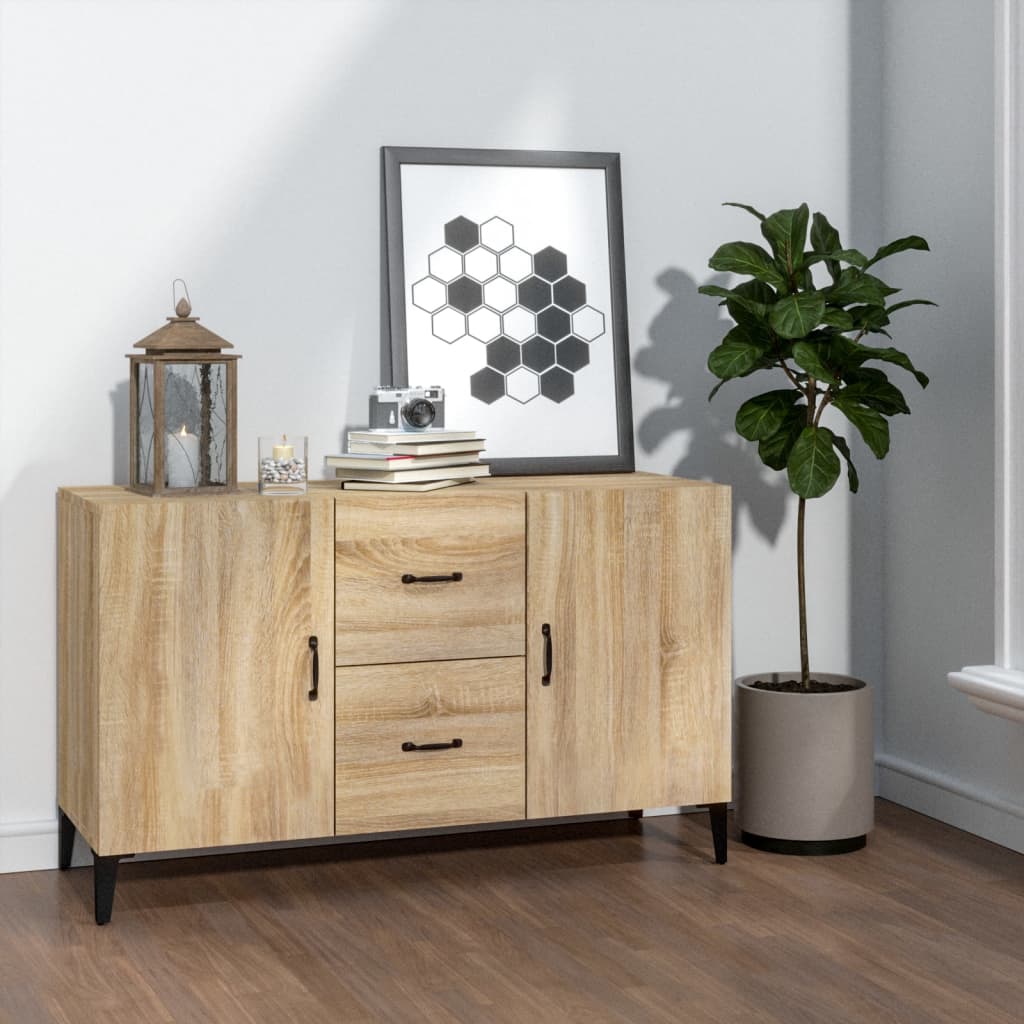 Skänk sonoma-ek 100x36x60 cm konstruerat trä