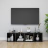 Tv-bänkar 4 st grå 37x35x37 cm konstruerat trä