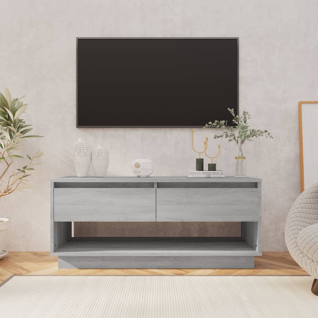 Tv-bänk grå sonoma 102x41x44 cm konstruerat trä