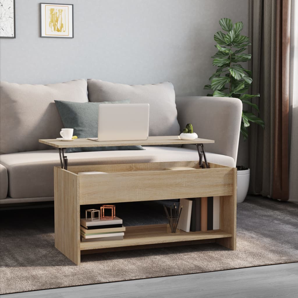 Soffbord sonoma-ek 102x50x52,5 cm konstruerat trä