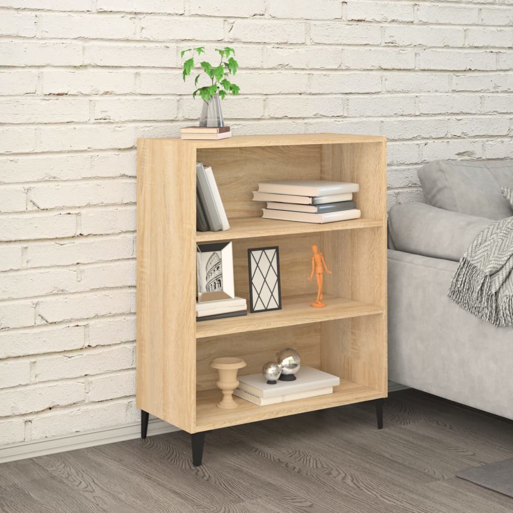 Skänk sonoma-ek 69,5x32,5x90 cm konstruerat trä