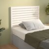 Sänggavel vit 81x4x100 cm massiv furu