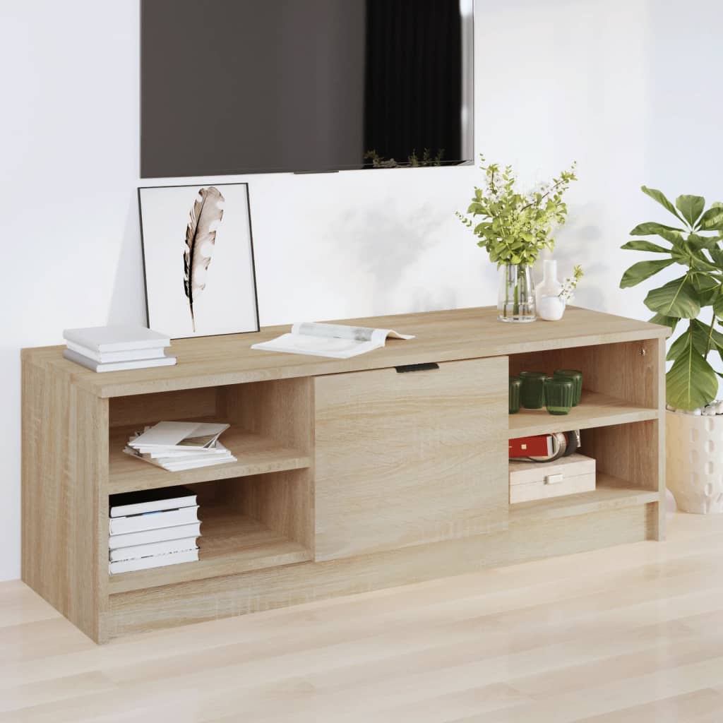 Tv-bänk sonoma-ek 102x35,5x36,5 cm konstruerat trä