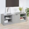 Tv-bänk betonggrå 102x35,5x36,5 cm konstruerat trä