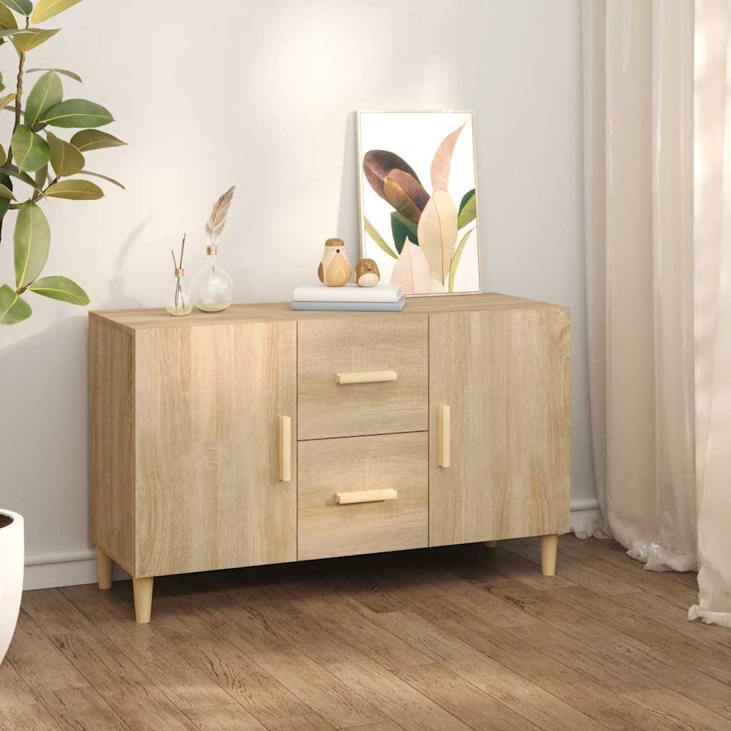 Skänk sonoma-ek 100x36x60 cm konstruerat trä