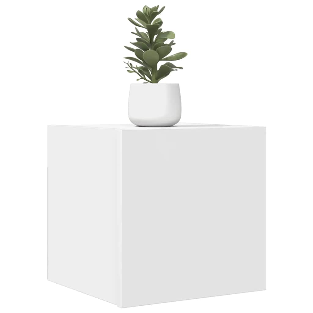 Väggmonterade tv-skåp 4 st vit 30,5x30x30 cm