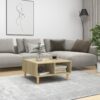 Soffbord sonoma-ek 60x60x30 cm konstruerat trä