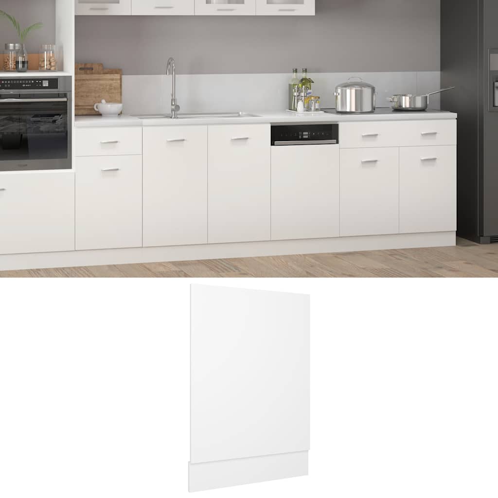 Front för diskmaskin “Lyon” vit 45x3x67 cm konstruerat trä