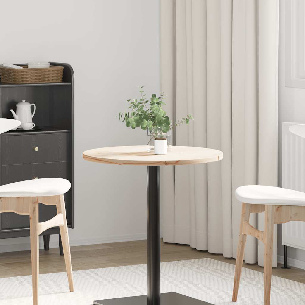 Bordsskiva Ø60x2,5 cm massiv furu