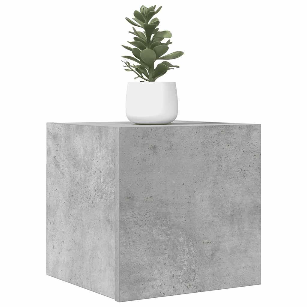 Väggmonterade TV-skåp 4 st betonggrå 30,5x30x30 cm