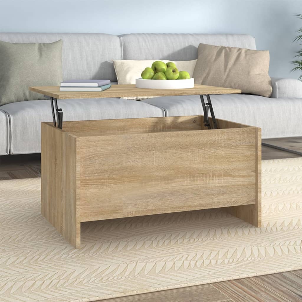 Soffbord sonoma-ek 80x55,5x41,5 cm konstruerat trä