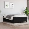 Boxspring-sängram svart 140x190 cm tyg