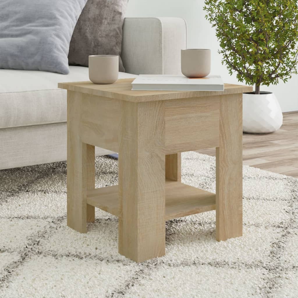 Soffbord sonoma-ek 40x40x42 cm konstruerat trä