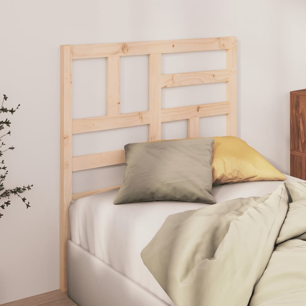 Sänggavel 96x4x104 cm massiv furu