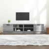Tv-bänkar 2 st grå sonoma 80x35x36,5 cm konstruerat trä
