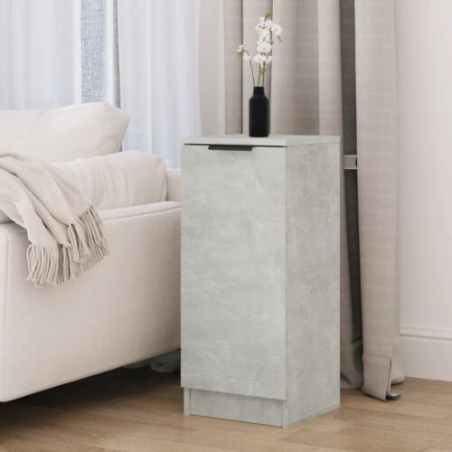 Byrå betonggrå 30x30x70 cm konstruerat trä