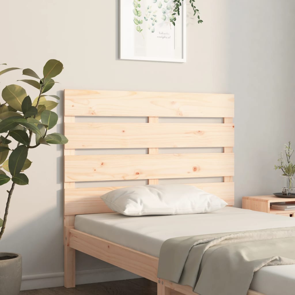 Sänggavel 90x3x80 cm massiv furu