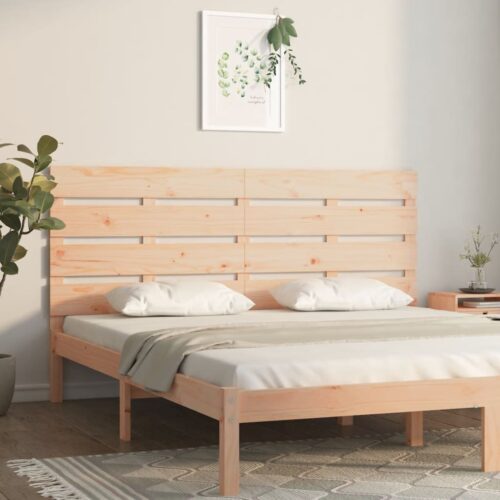 Sänggavel 150x3x80 cm massiv furu