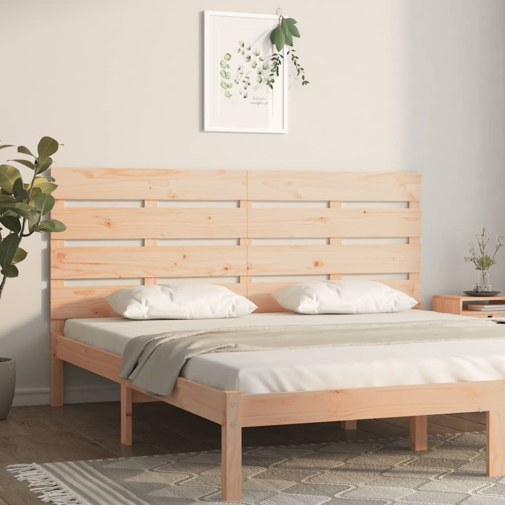 Sänggavel 180x3x80 cm massiv furu