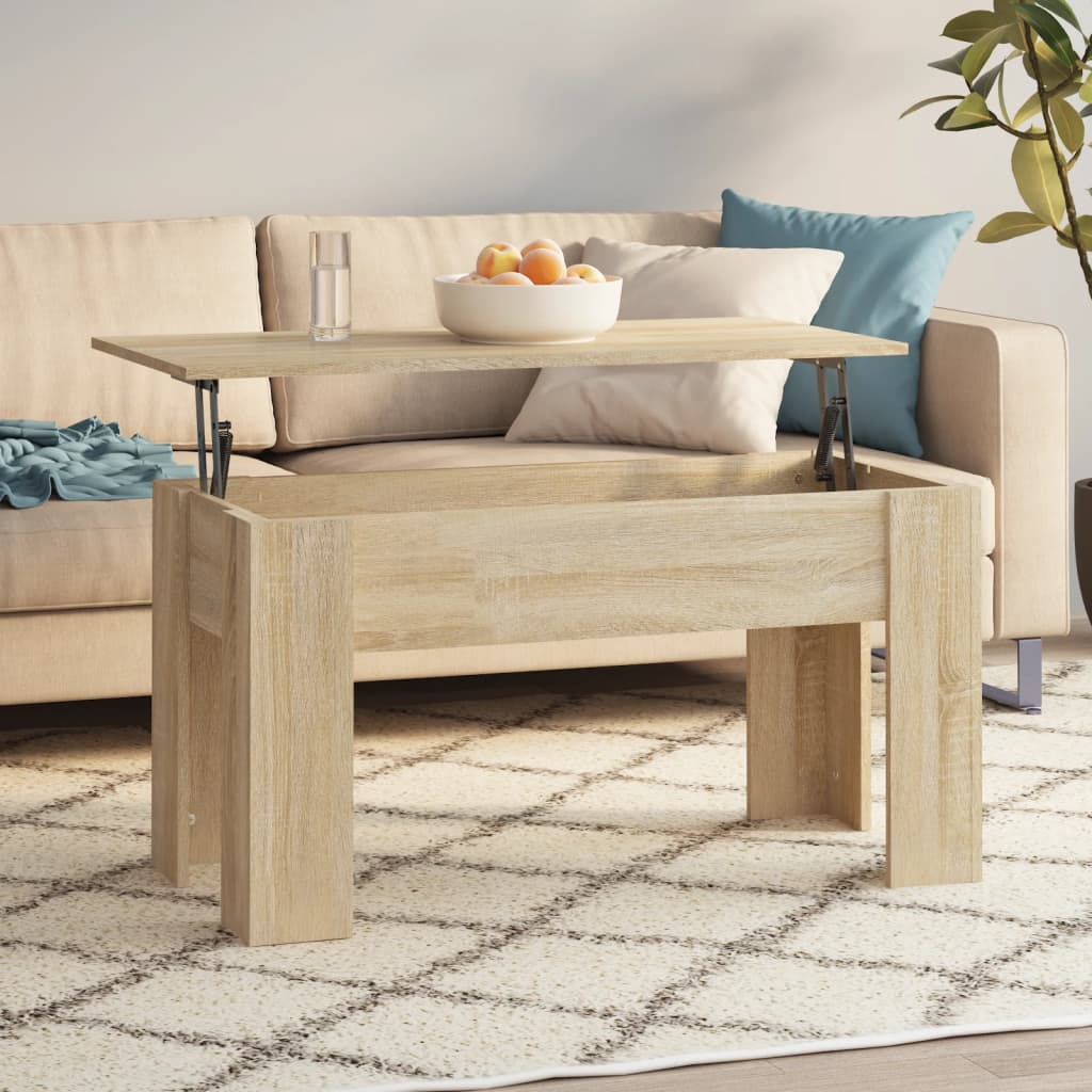 Soffbord sonoma-ek 101x49x52 cm konstruerat trä