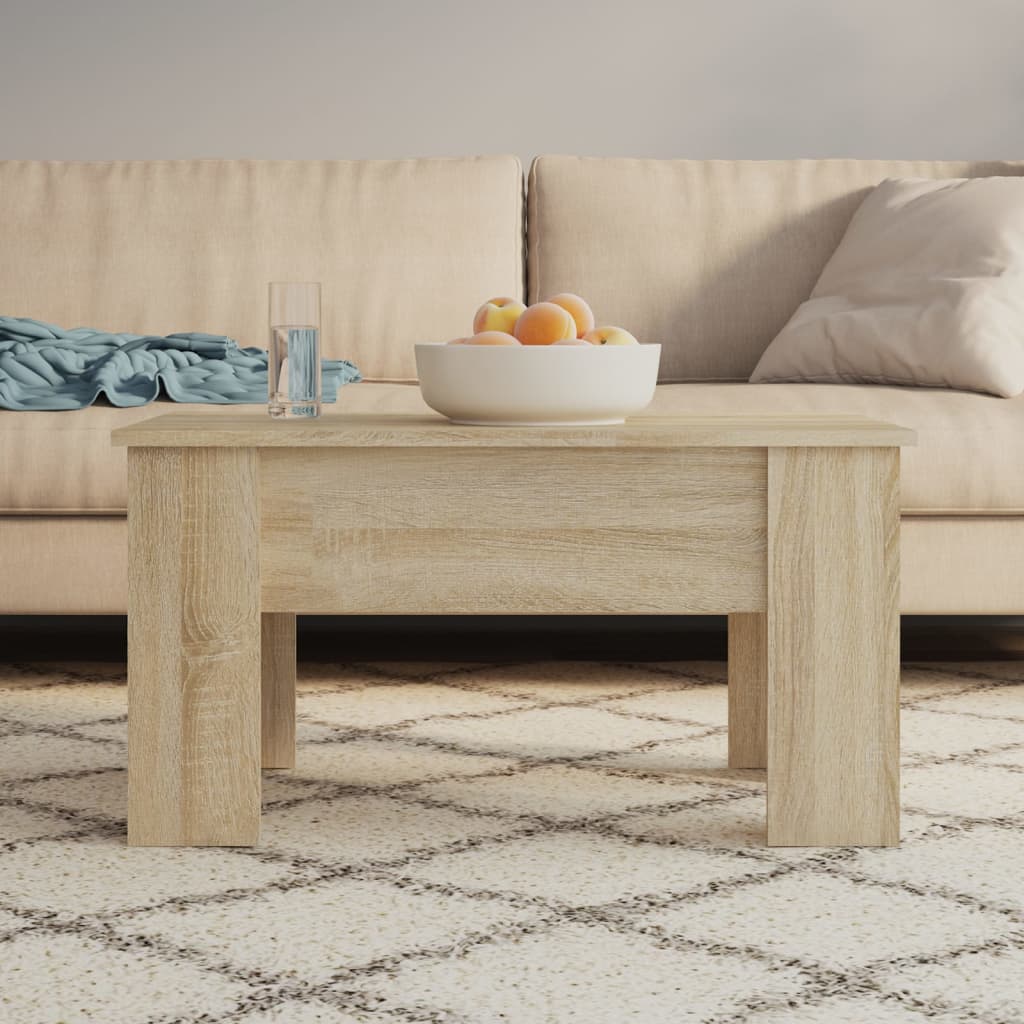 Soffbord sonoma-ek 79x49x41 cm konstruerat trä