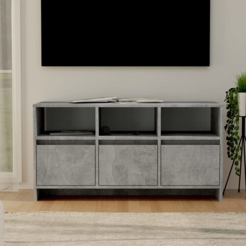 Tv-bänk betonggrå 102x37,5x52,5 cm konstruerat trä