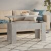 Soffbord betonggrå 101x49x52 cm konstruerat trä