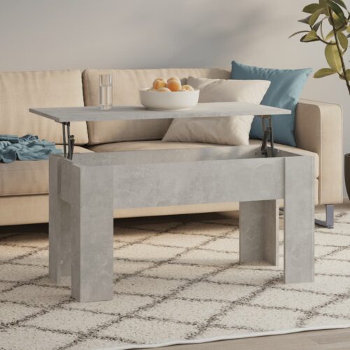 Soffbord betonggrå 101x49x52 cm konstruerat trä