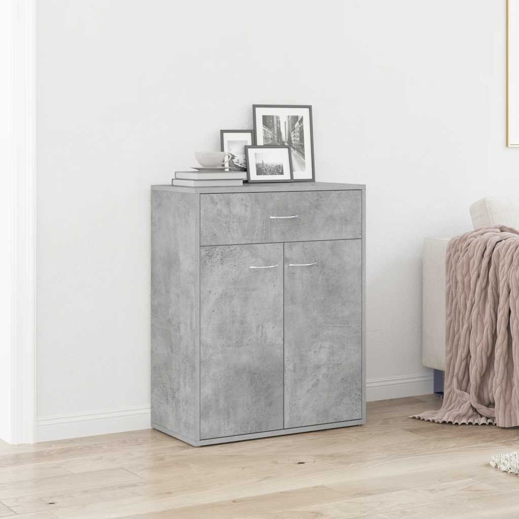 Skänk betonggrå 60x30x75 cm konstruerat trä