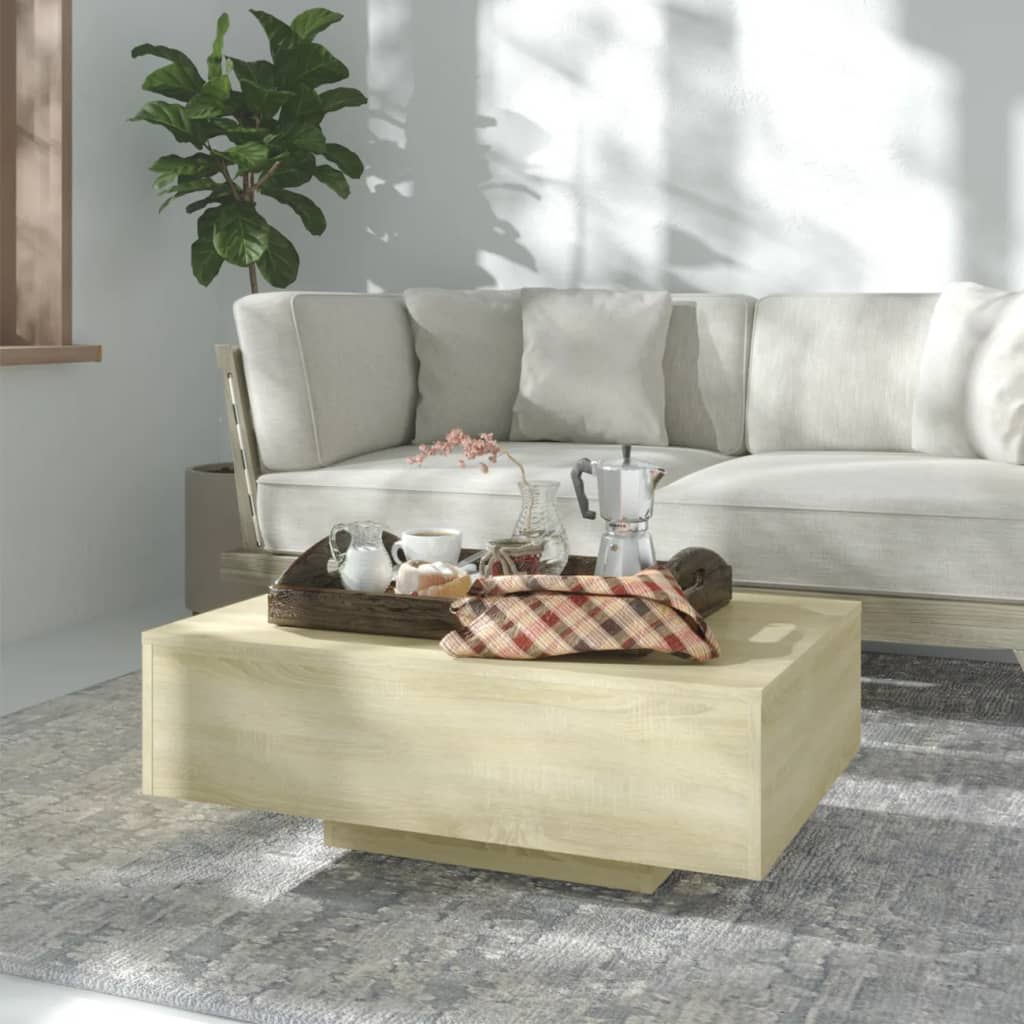 Soffbord sonoma-ek 85x55x31 cm konstruerat trä