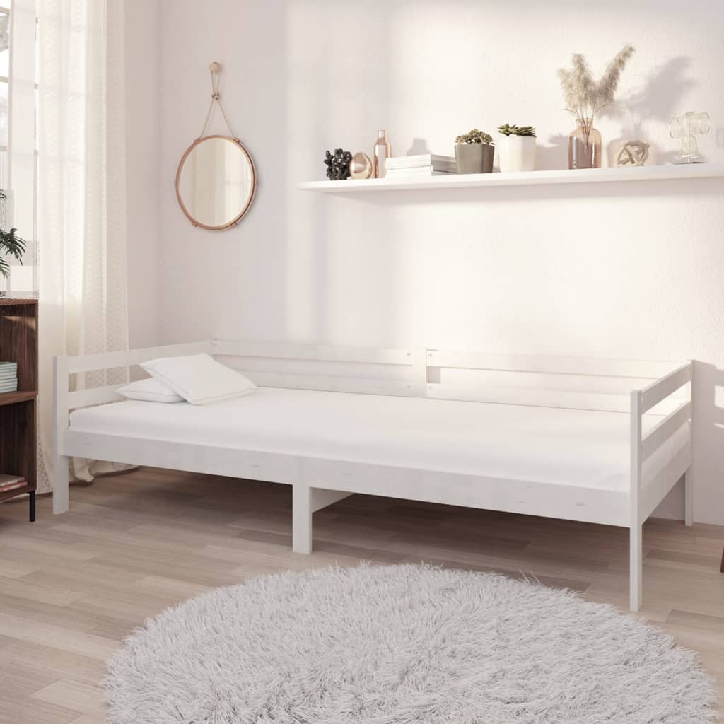 Dagbädd vit massiv furu 90x200 cm