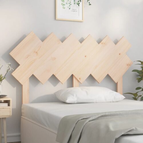 Sänggavel 132x3x81 cm massiv furu