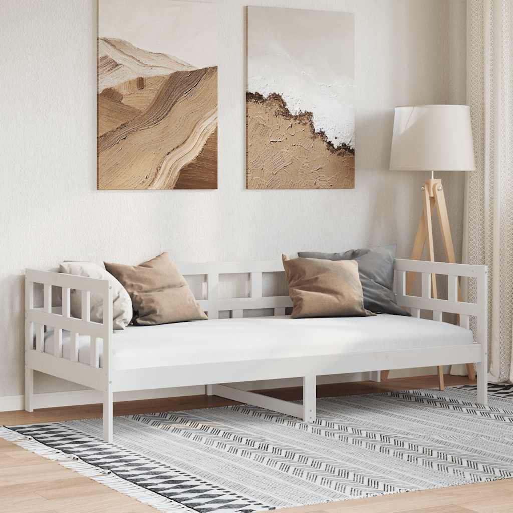 Dagbädd vit massiv furu 90x190 cm