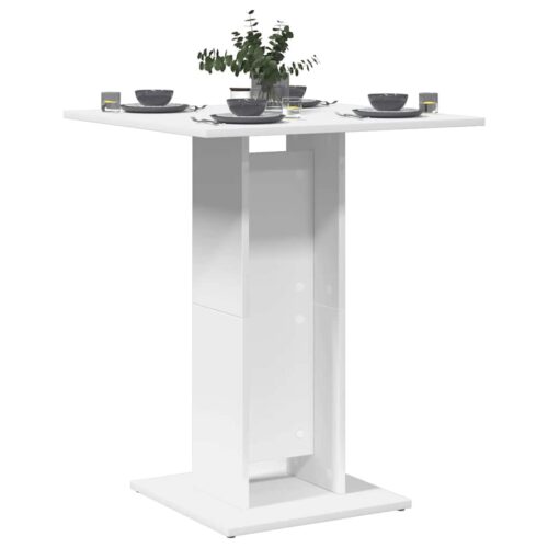 Cafébord vit 60x60x75 cm konstruerat trä