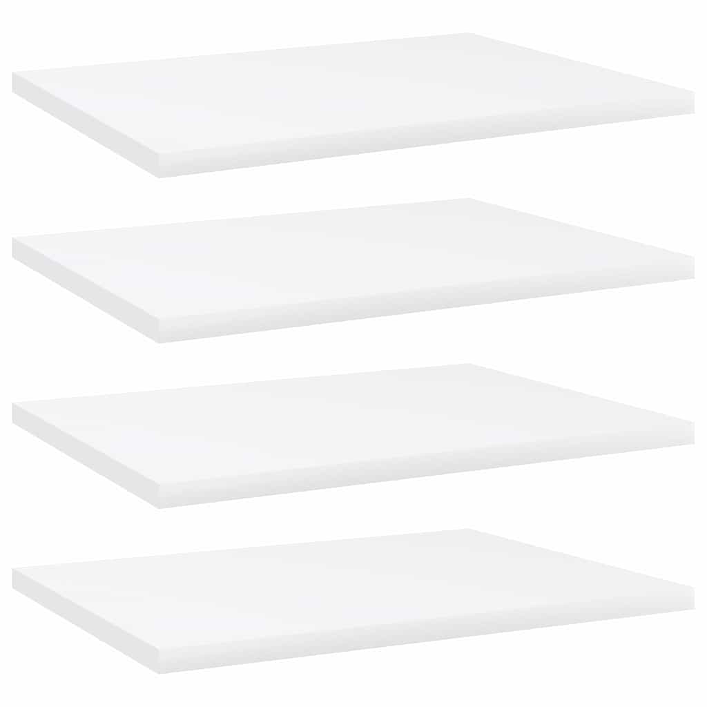 Hyllplan 4 st vit 40x30x1,5 cm konstruerat trä