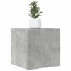 Väggmonterat tv-bänk betonggrå 30,5x30x30 cm