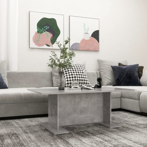 Soffbord betonggrå 103,5x60x40 cm konstruerat trä