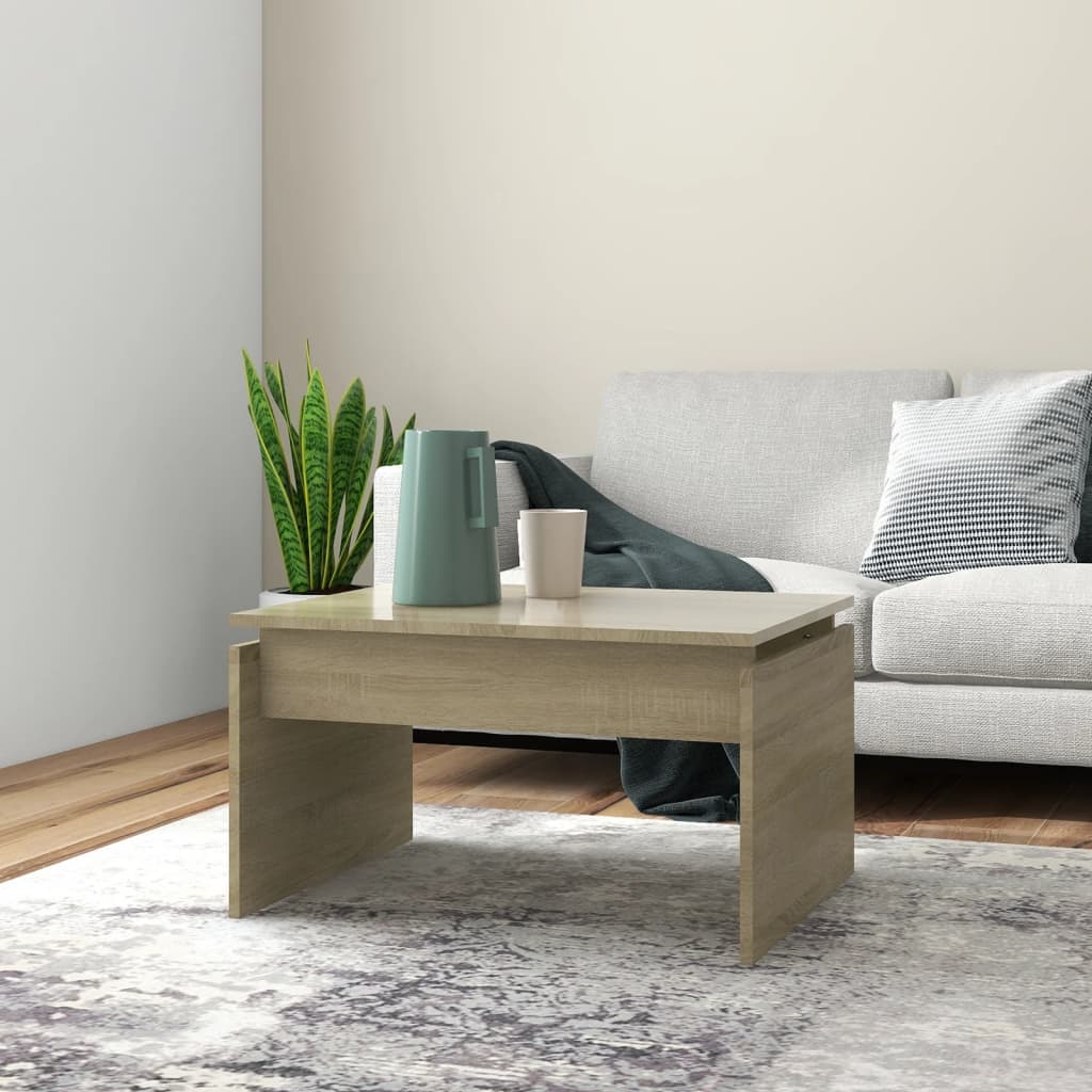 Soffbord sonoma-ek 68x50x38 cm konstruerat trä