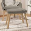 Fotpall ljusgrå 45x29,5x35 cm sammet