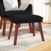 Fotpall svart 45x29,5x35 cm tyg